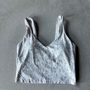Lululemon Align Tank White Gray Pattern